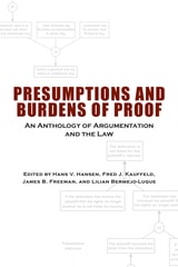 cover of Presumptions and Burdens of Proof: An Anthology of Argumentation and the Law