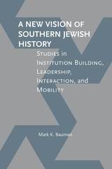 cover of A New Vision of Southern Jewish History: Studies in Institution Building, Leadership, Interaction, and Mobility