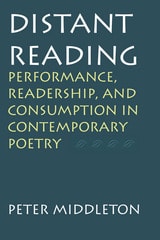 cover of Distant Reading: Performance, Readership, and Consumption in Contemporary Poetry