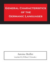 cover of General Characteristics of the Germanic Languages