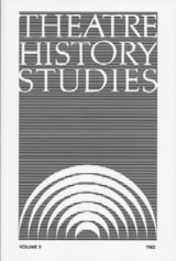cover of Theatre History Studies 1982, Vol. 2