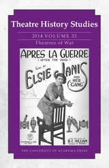 cover of Theatre History Studies 2014, Vol. 33: Theatres of War
