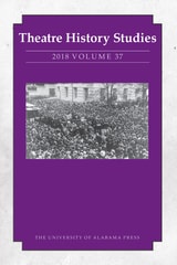 cover of Theatre History Studies 2018, Vol. 37
