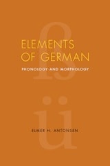 cover of Elements of German: Phonology and Morphology