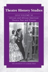 cover of Theatre History Studies 2010, Vol. 30