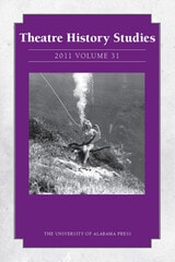 cover of Theatre History Studies 2011, Vol. 31