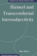 cover of Husserl and Transcendental Intersubjectivity: A Response to the Linguistic-Pragmatic Critique