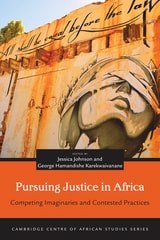 cover of Pursuing Justice in Africa: Competing Imaginaries and Contested Practices