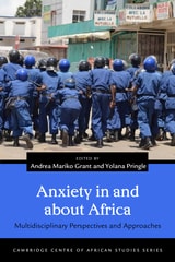 cover of Anxiety in and about Africa: Multidisciplinary Perspectives and Approaches