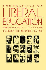 cover of The Politics of Liberal Education