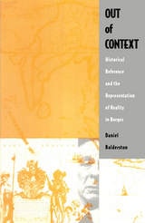 cover of Out of Context: Historical Reference and the Representation of Reality in Borges