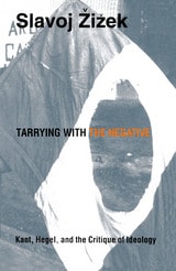 cover of Tarrying with the Negative: Kant, Hegel, and the Critique of Ideology