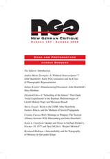 cover of Dada and Photomontage across Borders, Volume 36