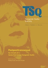 cover of Postposttranssexual: Key Concepts for a 21st Century Transgender Studies, Volume 1
