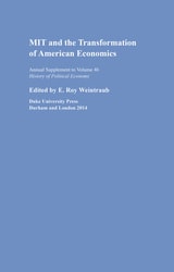 cover of MIT and the Transformation of American Economics
