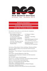cover of Miriam Hansen: Cinema, Experience, and the Public Sphere