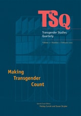 cover of Making Transgender Count