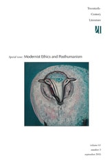 cover of Modernist Ethics and Posthumanism