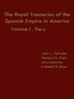 cover of The Royal Treasuries of the Spanish Empire in America: Vol. 1: Peru