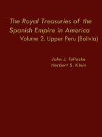 cover of The Royal Treasuries of the Spanish Empire in America: Vol. 2: Upper Peru (Bolivia)