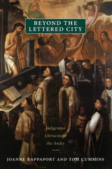 cover of Beyond the Lettered City: Indigenous Literacies in the Andes