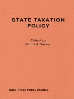 cover of State Taxation Policy and Economic Growth