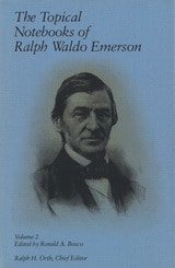cover of The Topical Notebooks of Ralph Waldo Emerson, Volume 2