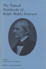 cover of The Topical Notebooks of Ralph Waldo Emerson, Volume 3