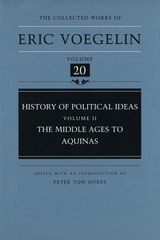 cover of History of Political Ideas, Volume 2 (CW20): The Middle Ages to Aquinas