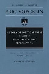 cover of History of Political Ideas, Volume 4 (CW22): Renaissance and Reformation