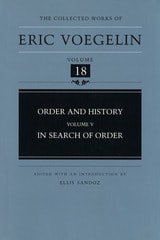 cover of Order and History, Volume 5 (CW18): In Search of Order