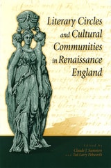 cover of Literary Circles and Cultural Communities in Renaissance England