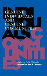 cover of Genuine Individuals and Genuine Communities: A Roycean Public Philosophy