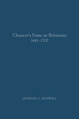 cover of Chaucer’s Fame in Britannia 1641–1700