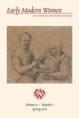 cover of Early Modern Women Journal Volume 12.2