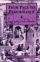 cover of From Page to Performance: Essays in Early English Drama