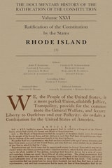 cover of The Documentary History of the Ratification of the Constitution Volume 26: Ratification of the Constitution by the States, Rhode Island, No. 3