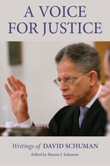cover of A Voice for Justice: Writings of David Schuman