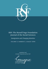 cover of RSF: The Russell Sage Foundation Journal of the Social Sciences: Immigration and Changing Identities