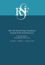 cover of RSF: The Russell Sage Foundation Journal of the Social Sciences: Financial Reform: Preventing the Next Crisis