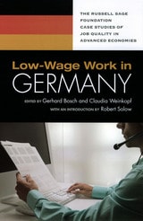 cover of Low-Wage Work in Germany