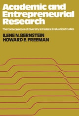 cover of Academic and Entrepreneurial Research: Consequences of Diversity in Federal Evaluation Studies
