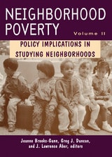 cover of Neighborhood Poverty: Policy Implications in Studying Neighborhoods