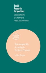 cover of Risk Acceptability According to the Social Sciences