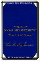 cover of Notes on Social Measurement: Historical and Critical