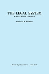 cover of The Legal System: A Social Science Perspective