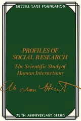 cover of Profiles of Social Research: The Scientific Study of Human Interaction