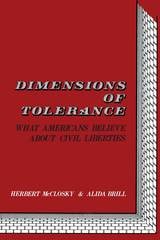 cover of The Dimensions of Tolerance: What Americans Believe About Civil Liberties