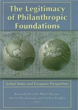 cover of Legitimacy of Philanthropic Foundations: United States and European Perspectives