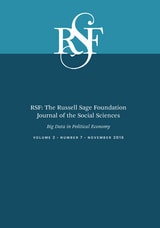 cover of RSF: The Russell Sage Foundation Journal of the Social Sciences: Big Data in Political Economy